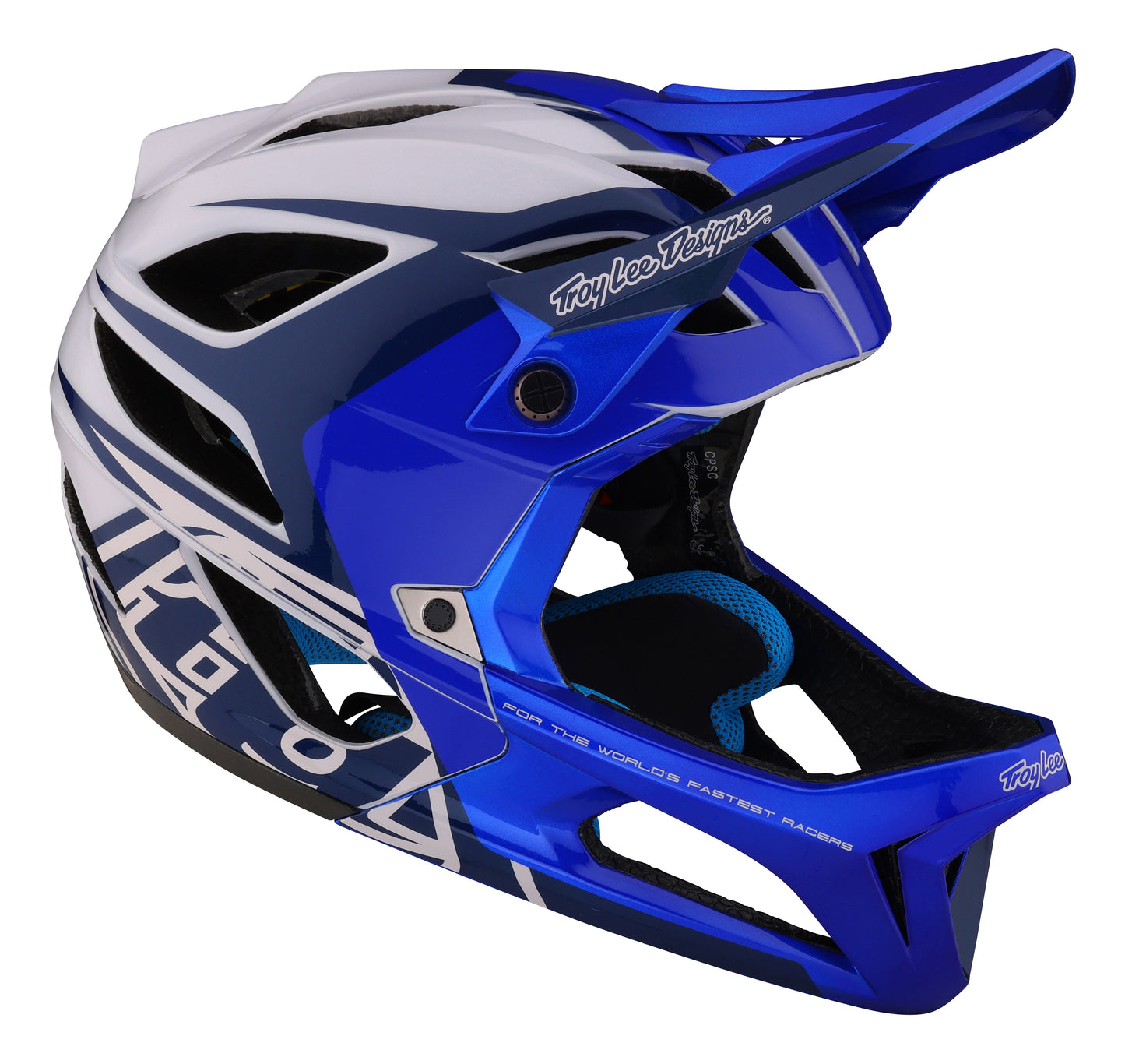 Troy Lee Designs Stage Full Face Helmet with MIPS - Valance - Blue - 2023