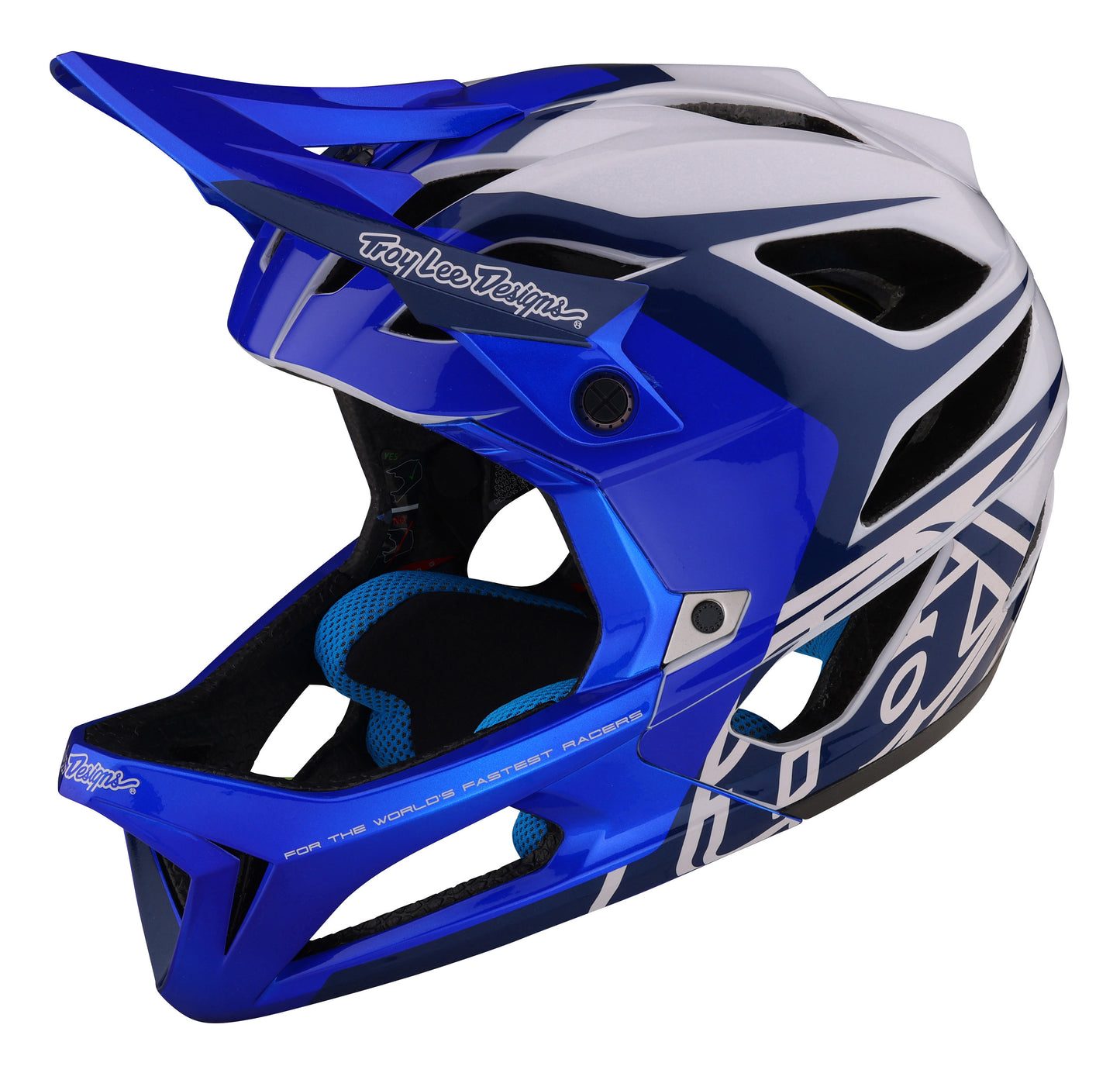 Troy Lee Designs Stage Full Face Helmet with MIPS - Valance - Blue - 2023