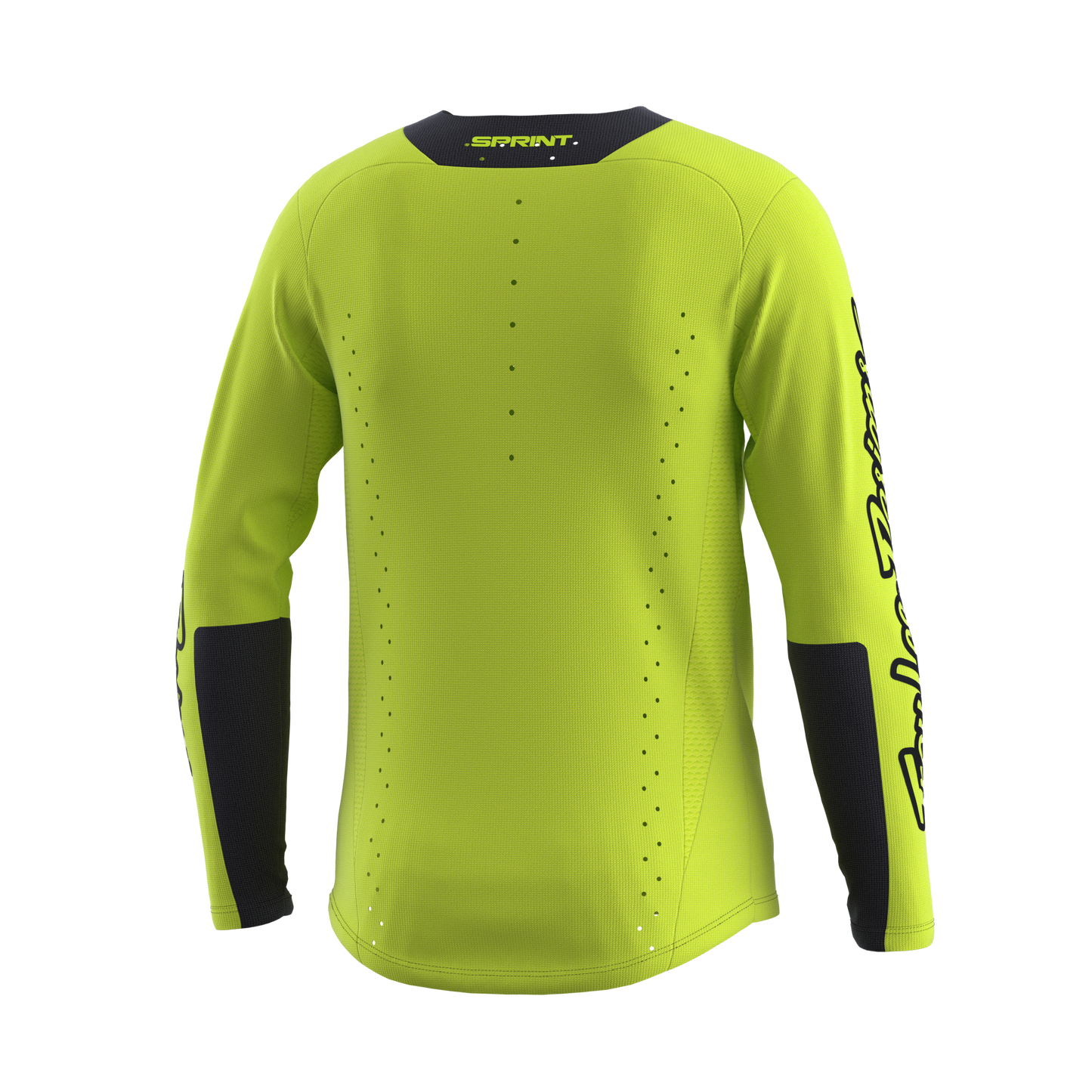 Troy Lee Designs Sprint Long Sleeve MTB Jersey - Icon - Youth - Flo Yellow - 2023