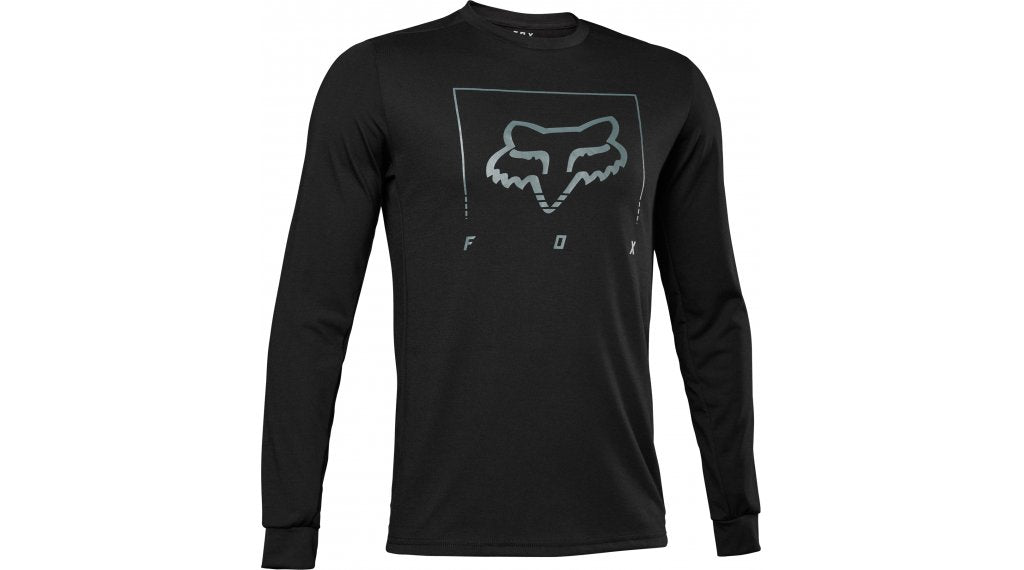 Fox Racing Ranger Dri Release MD Long Sleeve MTB Jersey - Tred - Black - 2022 Black Small