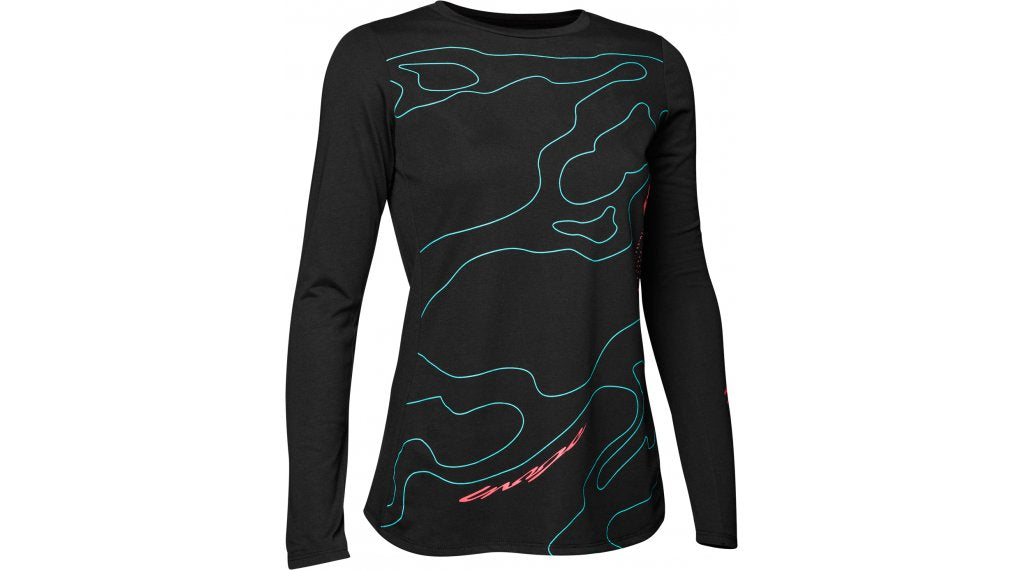 Fox Racing Ranger Mid MTB Jersey - Womens - Lunar Capsule - Black - 2022 Black X-Small