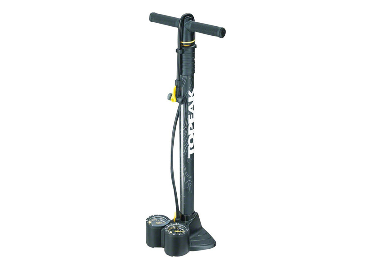 Topeak Joe Blow Dualie Floor Pump Black Presta / Schrader / Dunlop