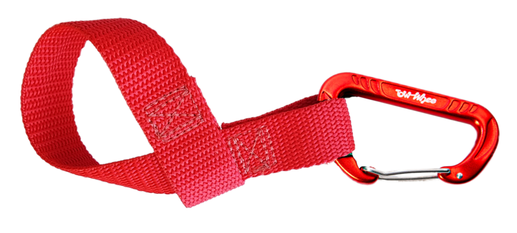 TowWhee Quick Loop 12" Strap with Mini Carabiner - Red Red