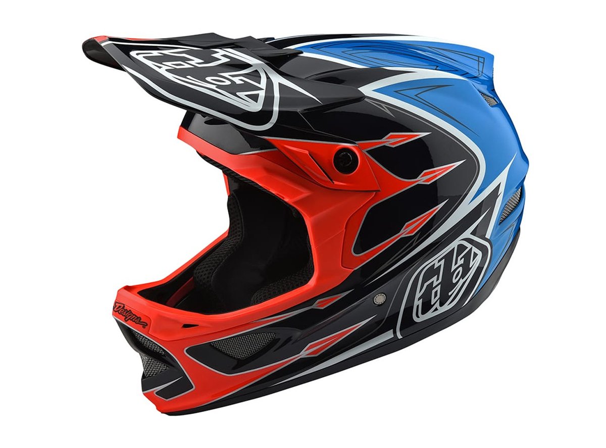 Troy Lee Designs D3 Composite Full Face Helmet - Corona Orange - 2018 Corona Orange Small