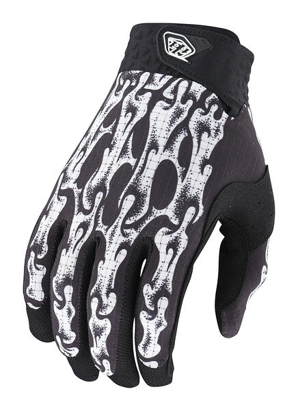 Troy Lee Designs Air MTB Glove - Youth - Slime Hands - Black-White - 2022 Black - White X-Small