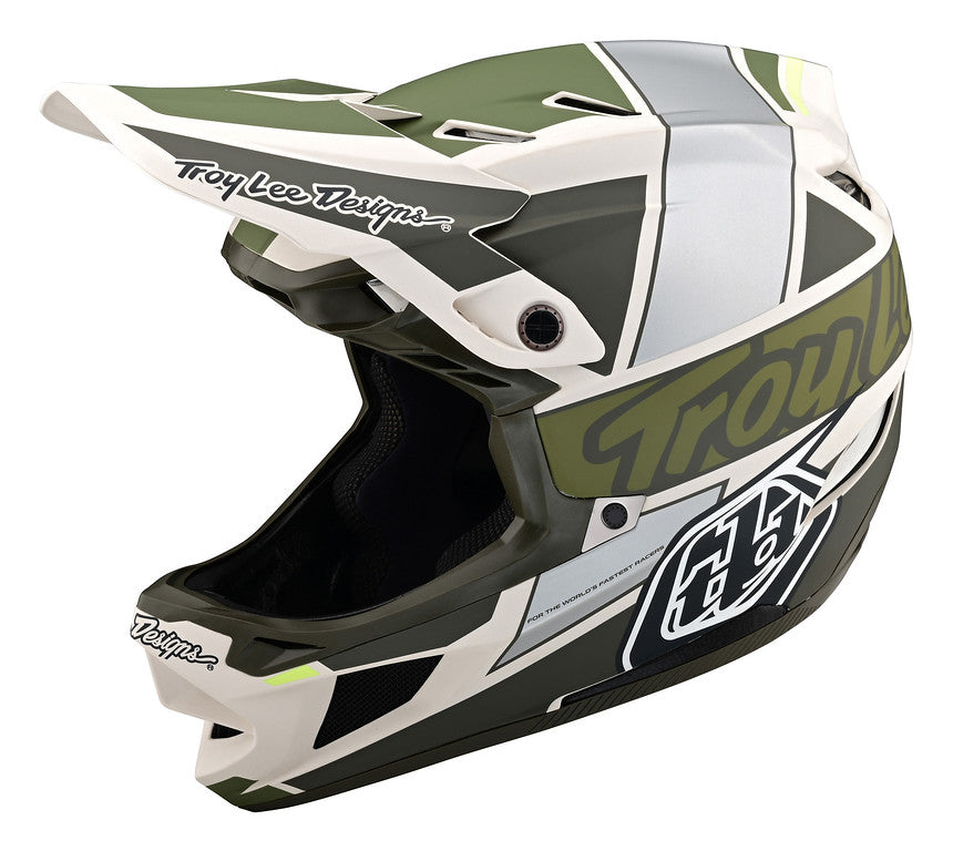 Troy Lee Designs D4 Composite Full Face Helmet - Team - Military - 2022 Military X-Small