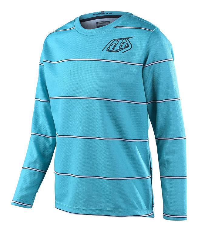 Troy Lee Designs Flowline Long Sleeve MTB Jersey - Youth - Revert - Ivy - 2022 Ivy X-Small