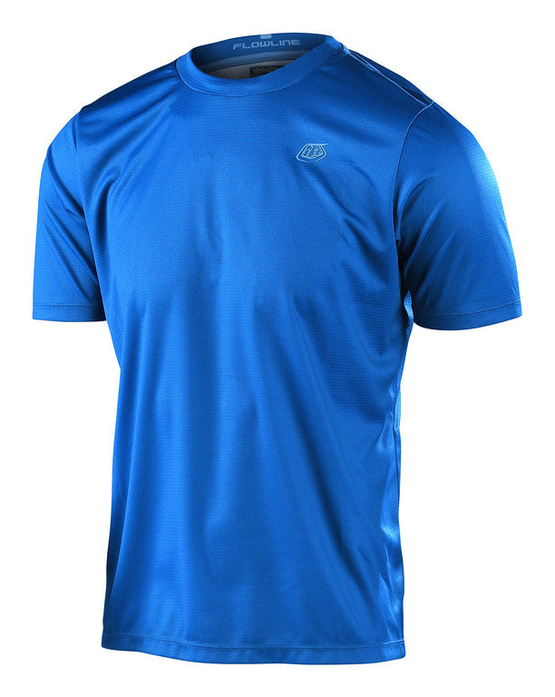 Troy Lee Designs Flowline Short Sleeve MTB Jersey - Slate Blue - 2022 Slate Blue Small