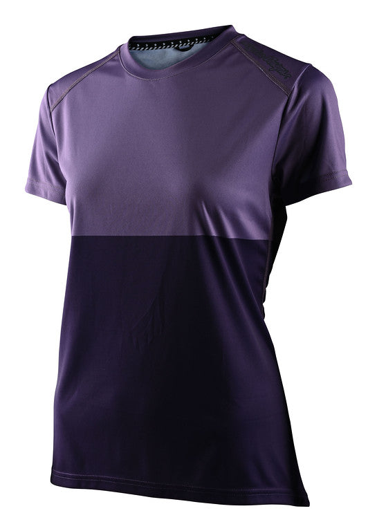 Troy Lee Designs Lilium Short Sleeve MTB Jersey - Womens - Block - Orchid-Purple - 2022 Orchid - Purple X-Small