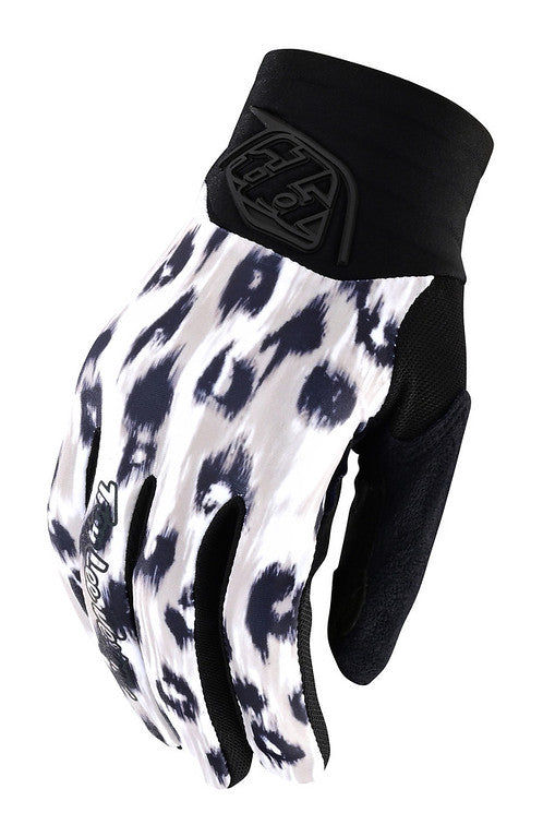 Troy Lee Designs Luxe MTB Glove - Womens - Wild Cat - White - 2022 White Small