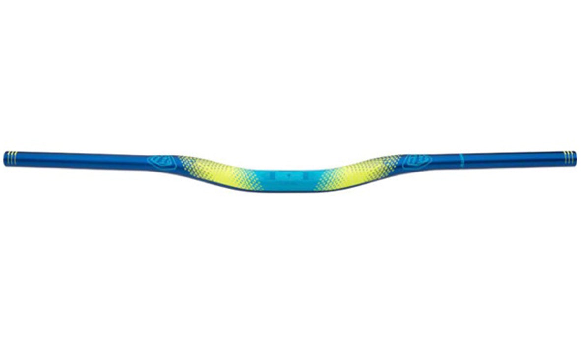 Truvativ Descendant Troy Lee Designs Riser Handlebar with RockShox Decal Pack - Starburst Cyan-Blue Starburst Cyan - Blue 800mm - 31.8mm - 25mm