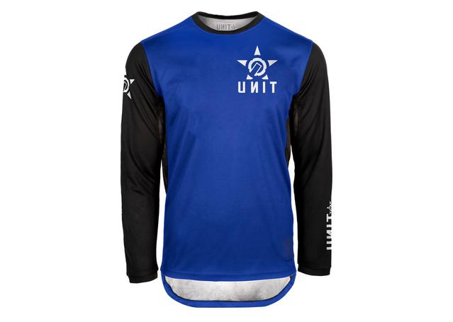 Unit Fixed Long Sleeve MTB Jersey - Blue - 2022 Blue X-Small