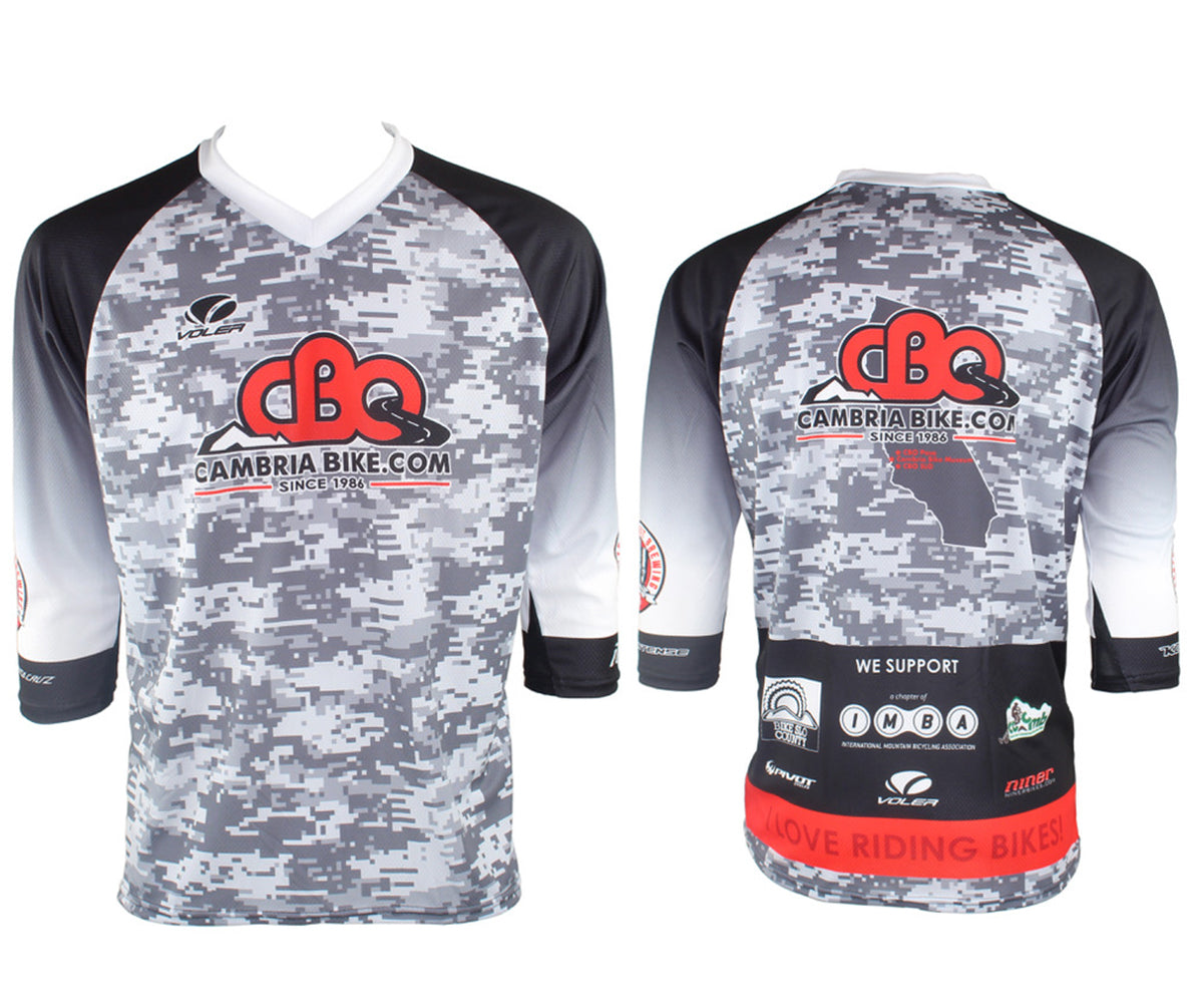 Voler CBO 3/4 Sleeve Trail Jersey - Mens - Gray - 2021 Gray Small