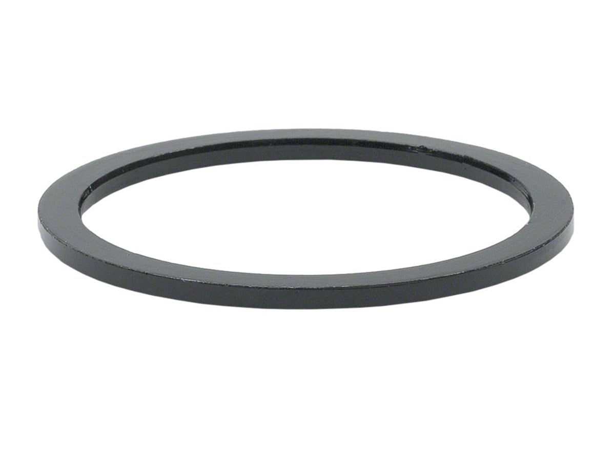 Wheels Manufacturing Aluminum Headset Spacer - 1" x 5mm - Black Black 1"