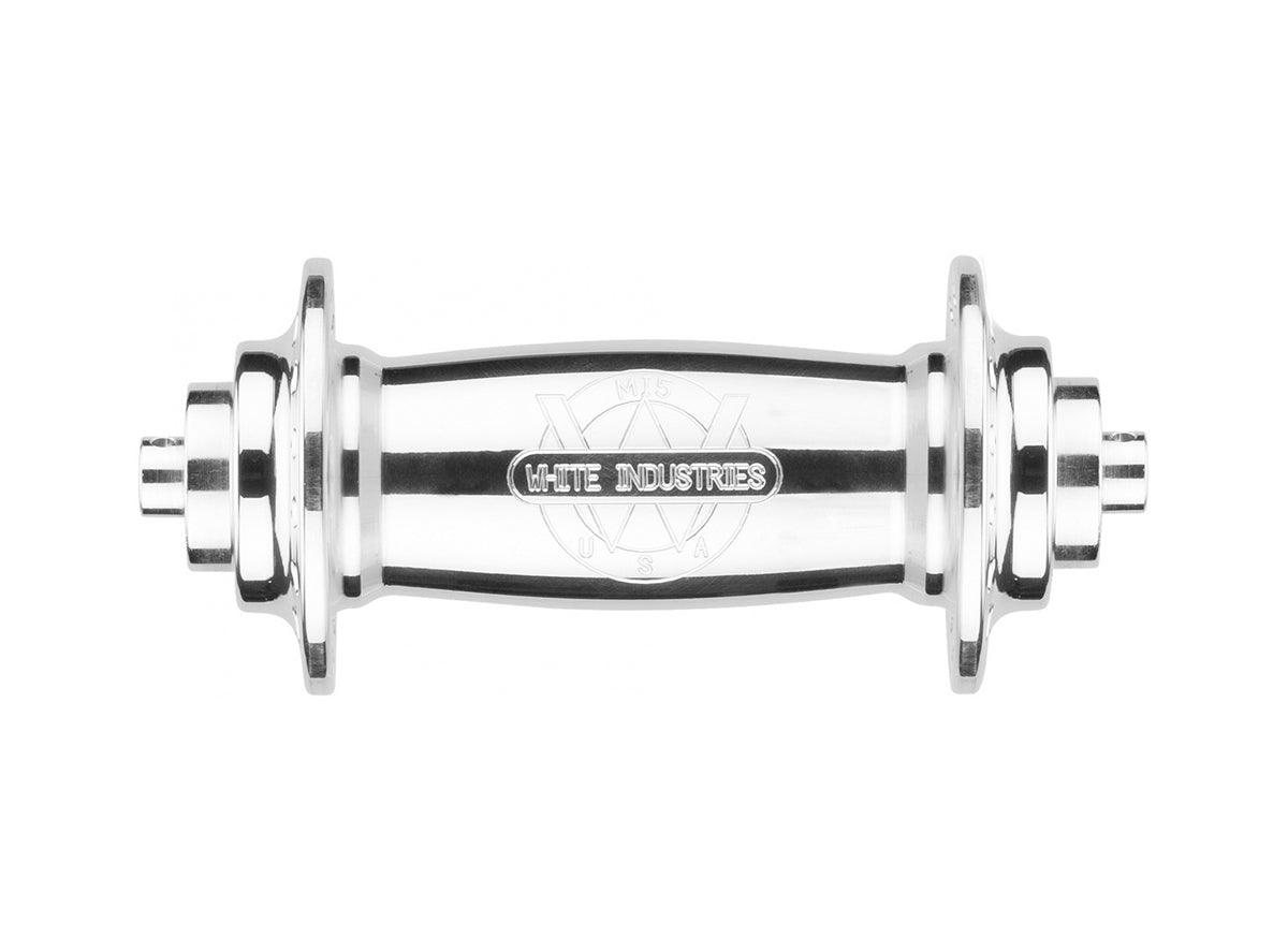 White Industries Mi5 Heavy Duty Road Touring Front Hub Polished Silver 28h - OLD 135