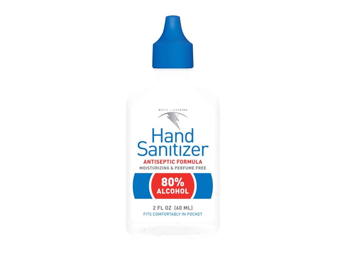 White Lightning Hand Sanitizer - 2oz - White-Blue White - Blue