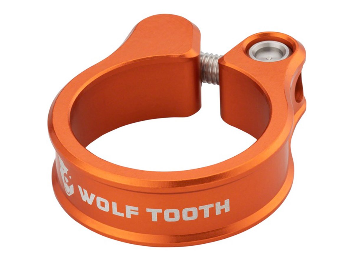 Wolf Tooth Components Seatpost Clamp - Orange Orange 29.8mm