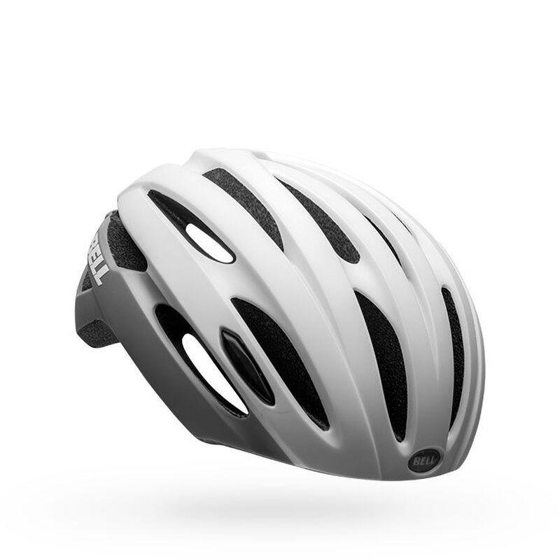 Bell Avenue LED Road Helmet - Matt-Gloss White-Gray - 2021 Matt - Gloss White - Gray Universal Adult - 54-61cm