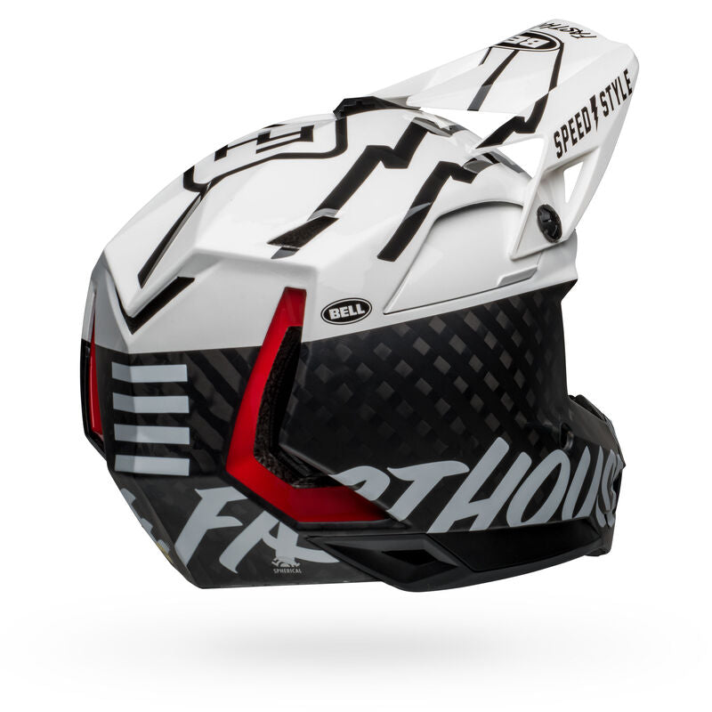 Bell Full-10 Spherical Full Face Helmet - Matt Gray-White-Black
