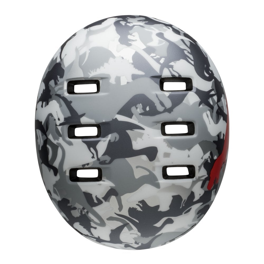 Bell Lil Ripper Child Helmet - Camosaurus-Matt Gray-Silver