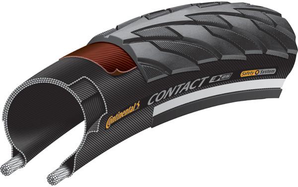 Continental Contact 20" Wire Road Tire - Black Black 1.4"