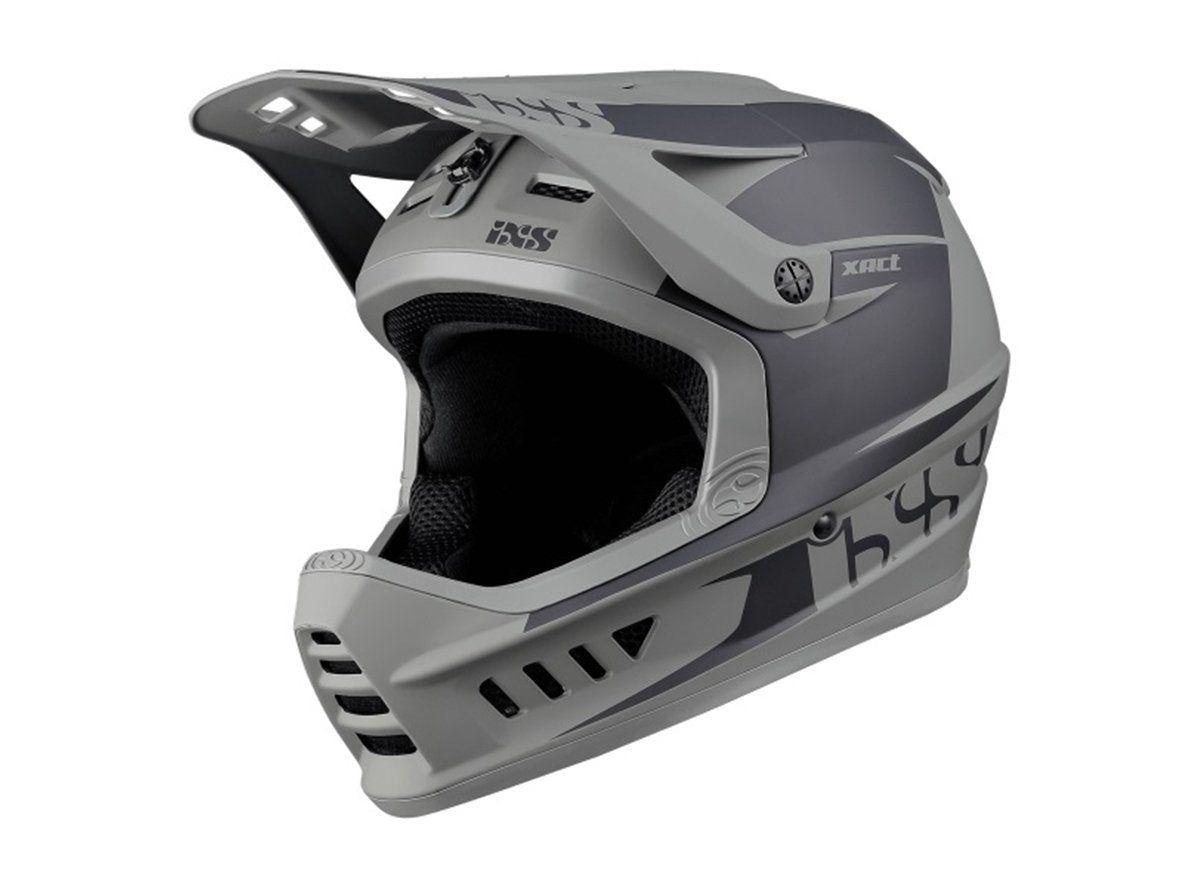 iXS Xact Evo Full Face Helmet - Black-Graphite Black - Graphite Small/Medium