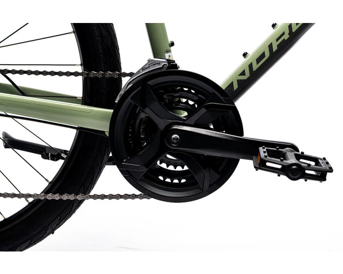 Norco Indie 3 27.5 City Bike - Green-Black