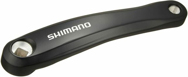 Shimano MT101 Left Hand Square Taper Crank Arm - Black Black 170mm
