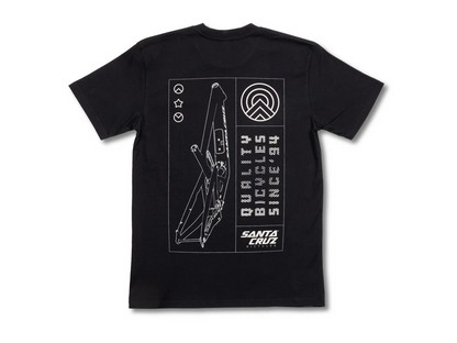 Santa Cruz Framed Tee - Black