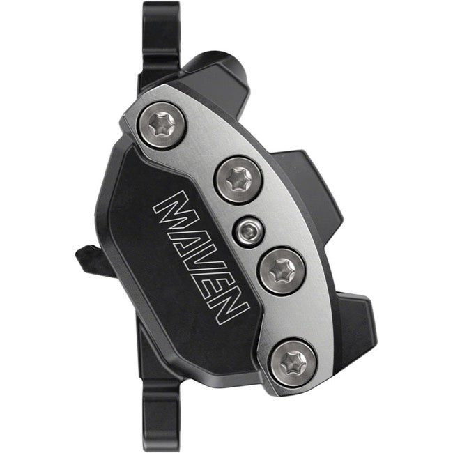 SRAM Maven Ultimate Stealth 4-Piston Disc Brake and Lever - Front - Black-Silver