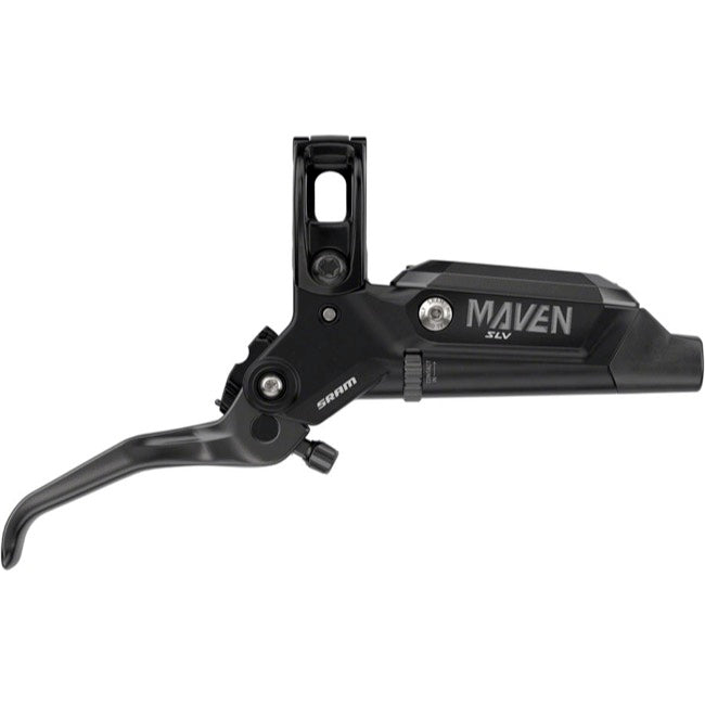 SRAM Maven Silver Stealth 4-Piston Disc Brake and Lever - Front - Black Ano