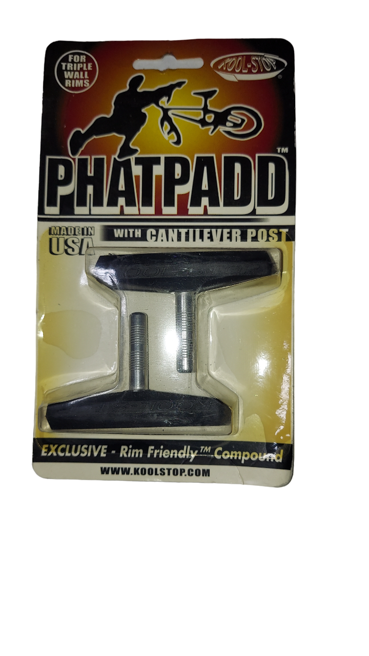 Kool Stop Phatt Padd BMX Brake Pads - Smooth Post - Black