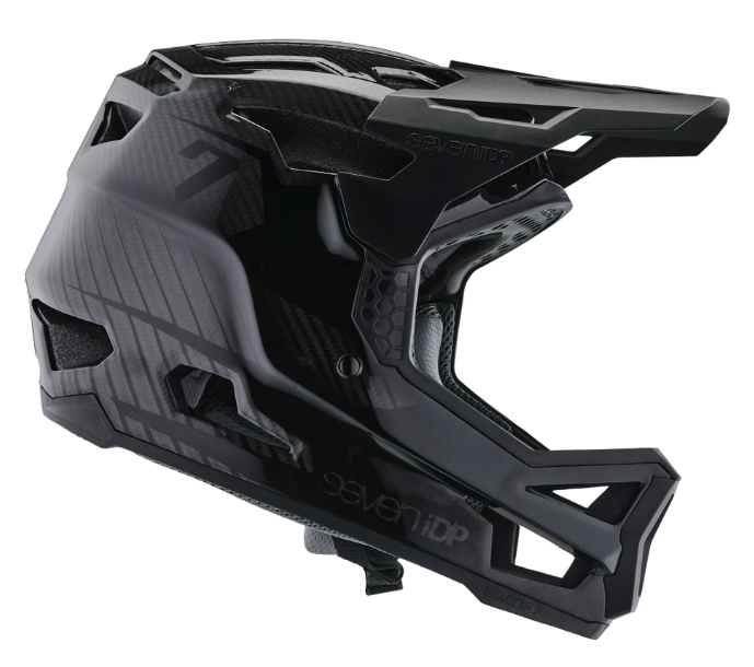 7 iDP Project 23 Carbon Full Face Helmet - Gloss Black