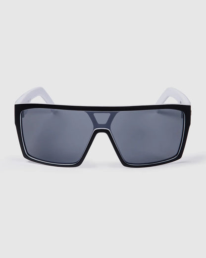 Unit Command Polarised Sunglasses - Matt Black-White