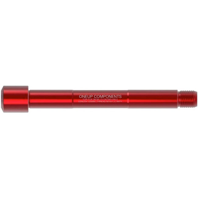 OneUp Fork Thru Axle - Fox Floating 15x110mm Boost - Red