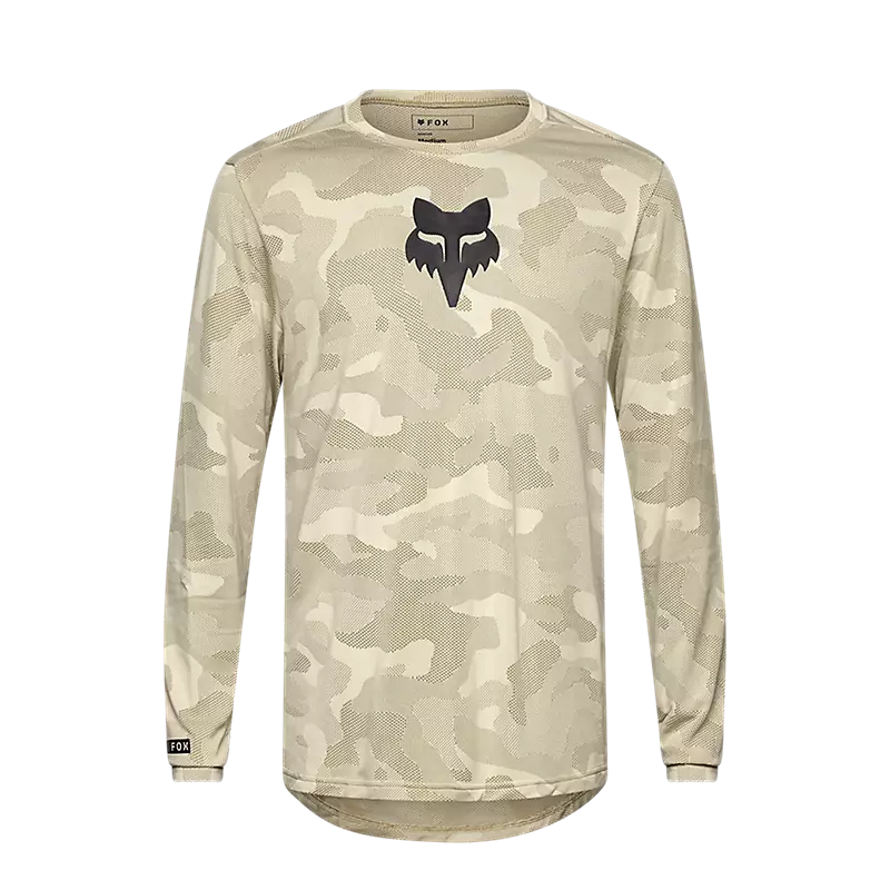 Fox Racing Ranger Tru Dri Long Sleeve MTB Jersey - Cream - S25