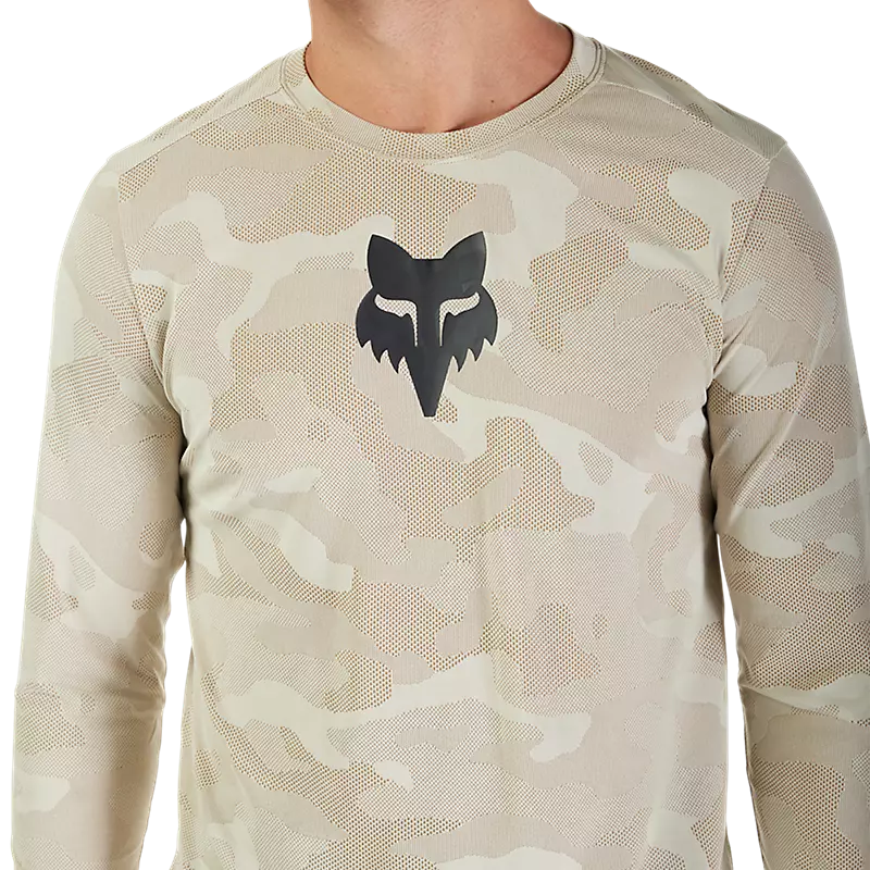 Fox Racing Ranger Tru Dri Long Sleeve MTB Jersey - Cream - S25