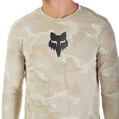 Fox Racing Ranger Tru Dri Long Sleeve MTB Jersey - Cream - S25