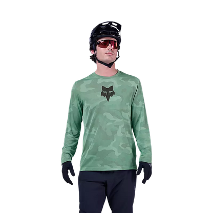 Fox Racing Ranger Tru Dri Long Sleeve MTB Jersey - Pine