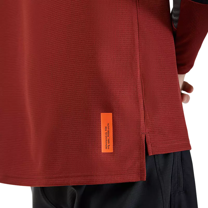Fox Racing Defend Long Sleeve MTB Jersey - Rust