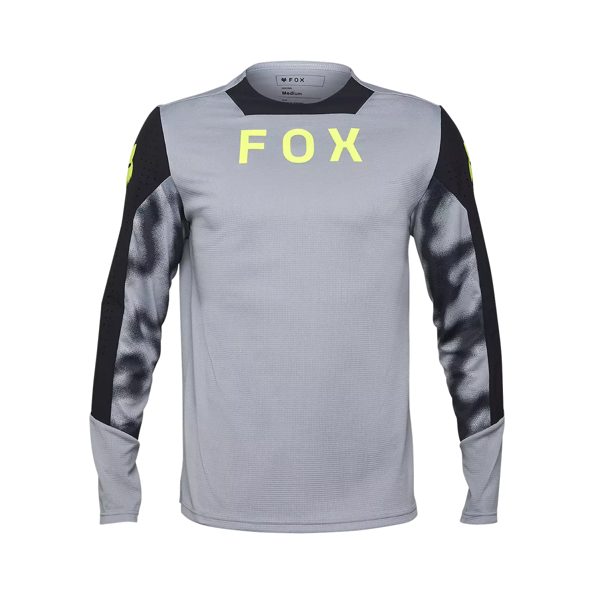 Fox Racing Defend Long Sleeve MTB Jersey - Taunt - Steel Gray