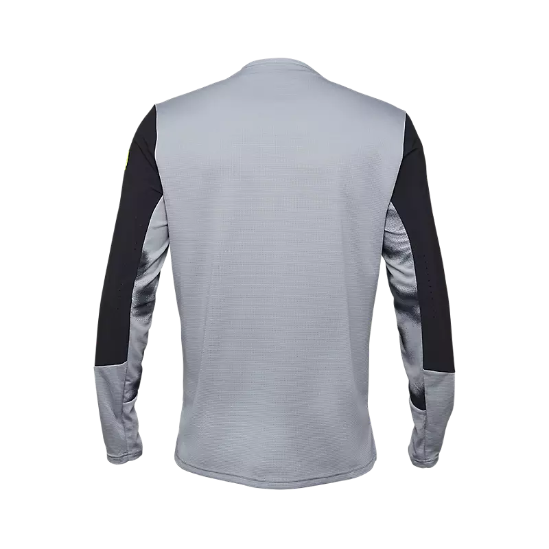 Fox Racing Defend Long Sleeve MTB Jersey - Taunt - Steel Gray