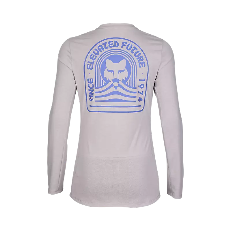 Fox Racing Ranger Dri Release Long Sleeve MTB Jersey - Womens - Gray-Light Gray