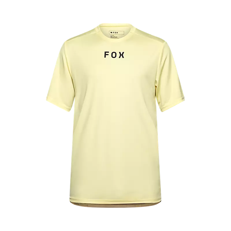 Fox Racing Ranger Short Sleeve MTB Jersey - Wordmark - Lemonade