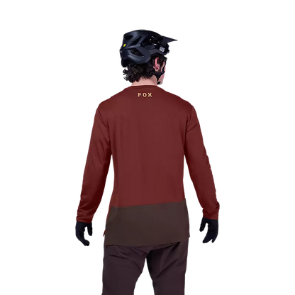 Fox Racing Ranger Long Sleeve MTB Jersey - Fox Head - Rust