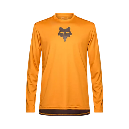 Fox Racing Ranger Long Sleeve MTB Jersey - Fox Head - Caramel