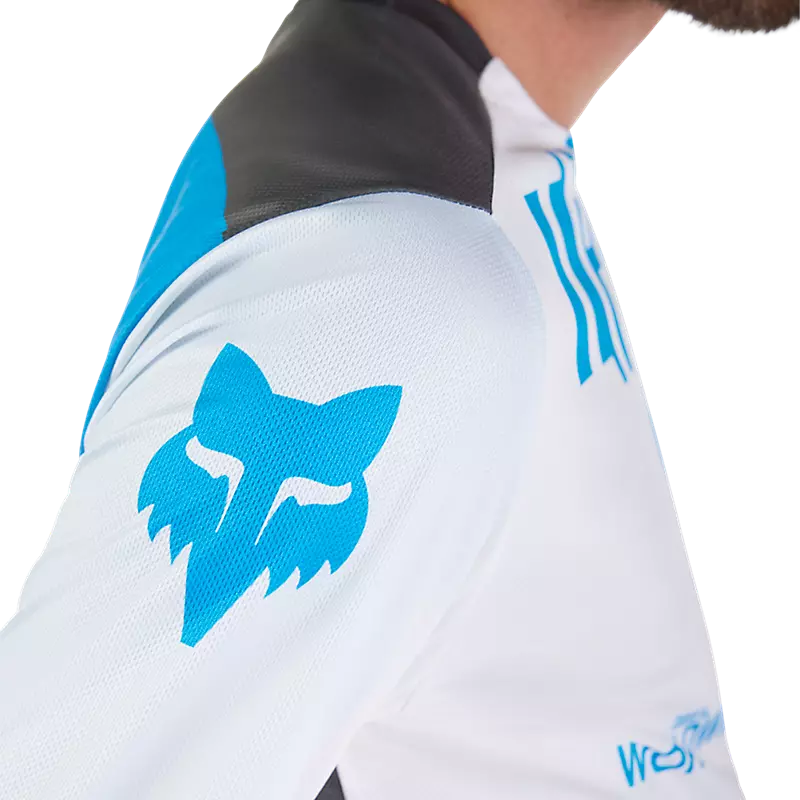 Fox Racing Ranger Long Sleeve MTB Jersey - Digi image - White