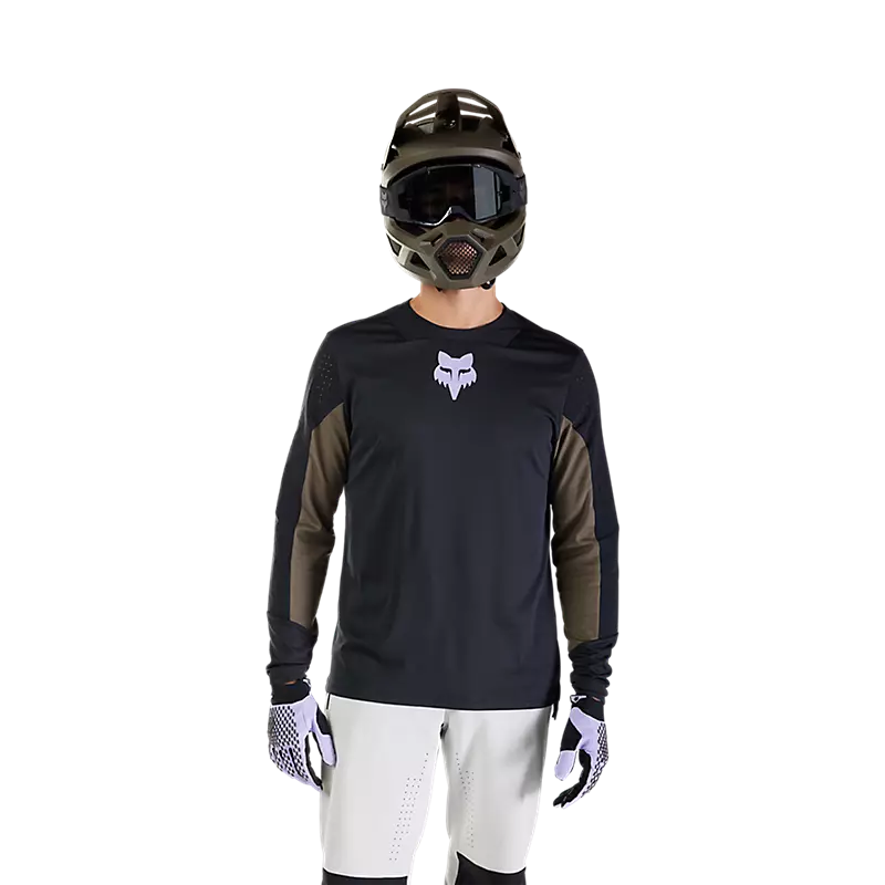 Fox Racing Defend Long Sleeve MTB Jersey - Park - Black