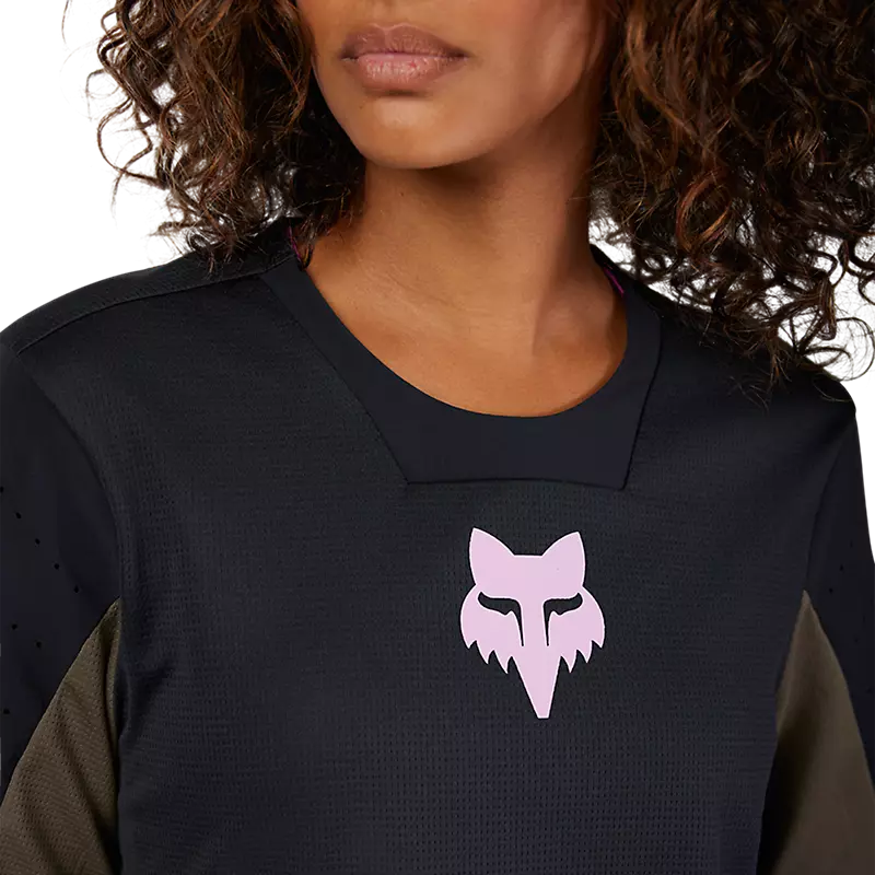 Fox Racing Defend Long Sleeve MTB Jersey - Park - Womens - Black