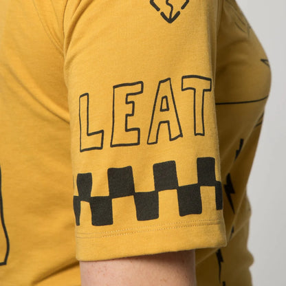Leatt Gravity 3.0 Short Sleeve MTB Jersey - Womens - Sketchy Yellow